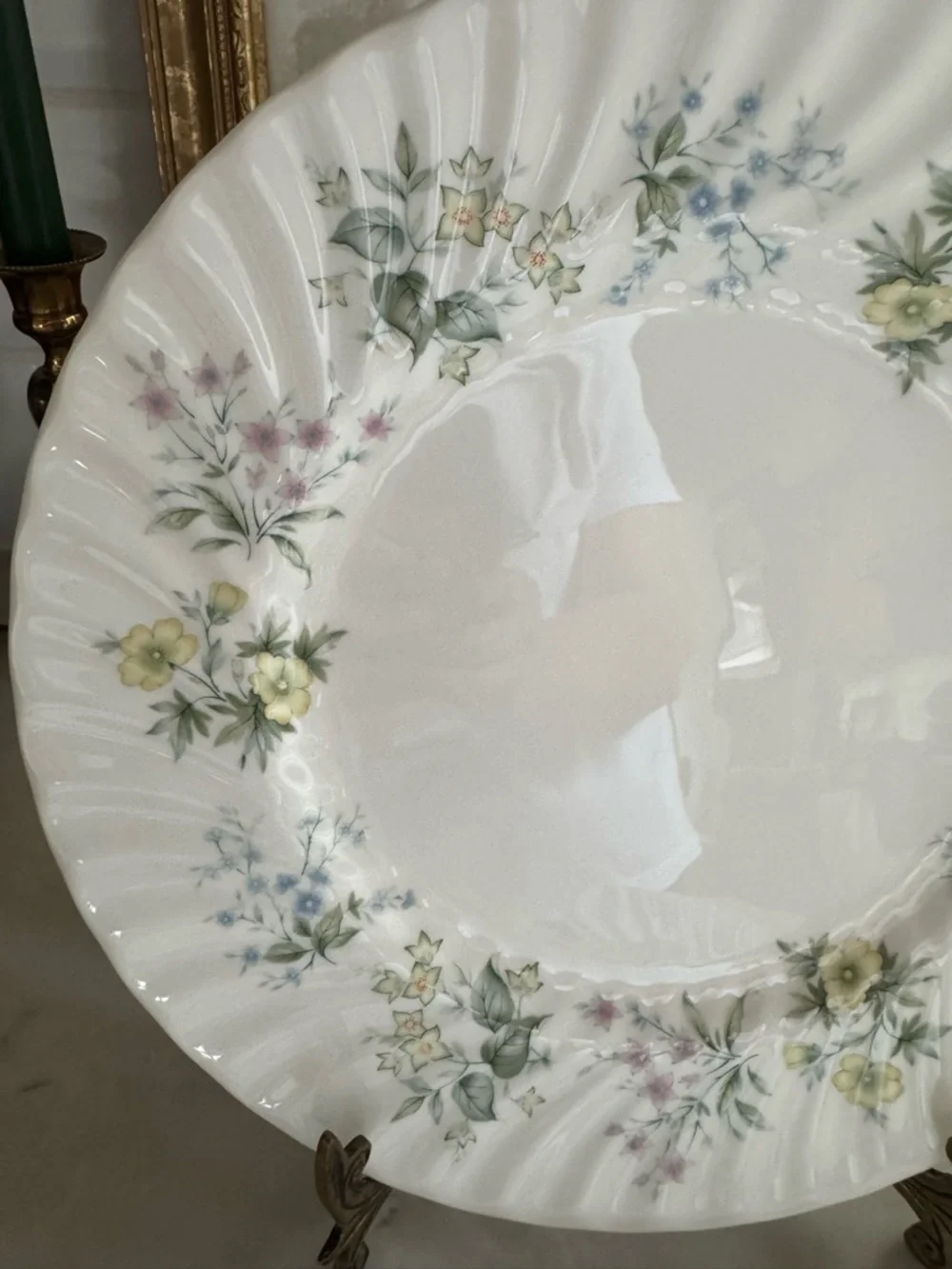 Vintage SPRING VALLEY by Minton Dinner Plates 10.75” Made in England Set of 2 - Picture 3 of 7